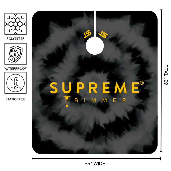 Пеньюар парикмахерский ST Pro Premium Barber Cape Smoke Ring BLK/GRAY SPIRAL фото