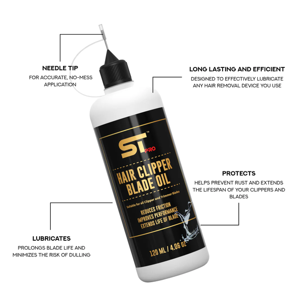 Олійка для ножів машинок ST PRO Hair Clipper Blade Oil 120 мл (тонка голка), STO120 STO120 фото