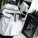 Пеньюар парикмахерский ST Pro Premium Barber Cape Ghost Ink WHT/BLK SRLAT фото 3