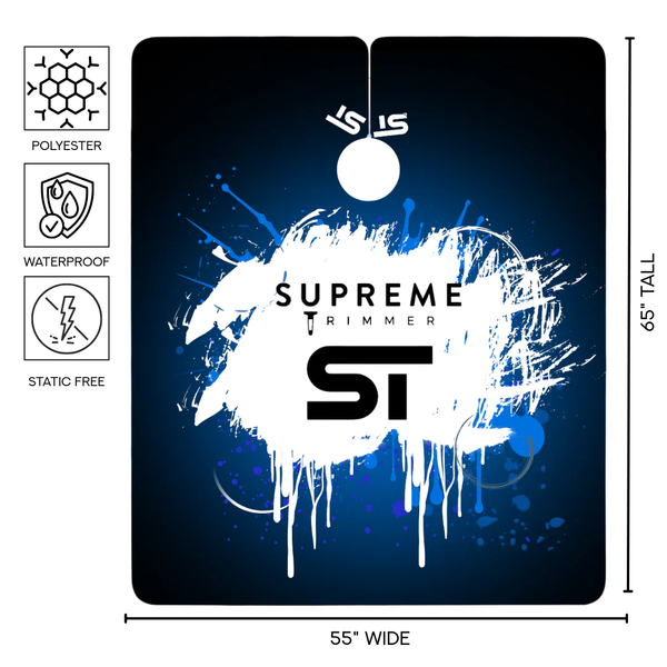 Пеньюар парикмахерский ST Pro Premium Barber Cape Blue Neon Blue Neon фото